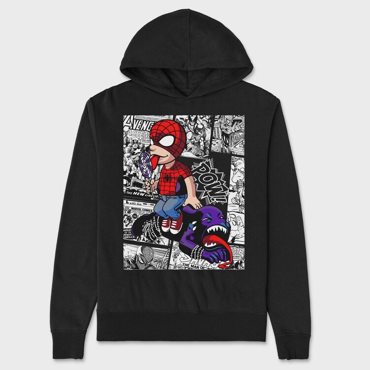 Spiderman Candy Comic Urban Art 99, Hanorac Oversize Barbati (Unisex)