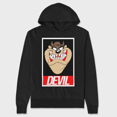 Taz Devil Animal Eyes, Hanorac Oversize Barbati (Unisex)