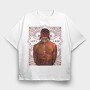 Tupac Tribute Paisley Tattoo 1971 1996, Tricou Oversize Barbati (Unisex)