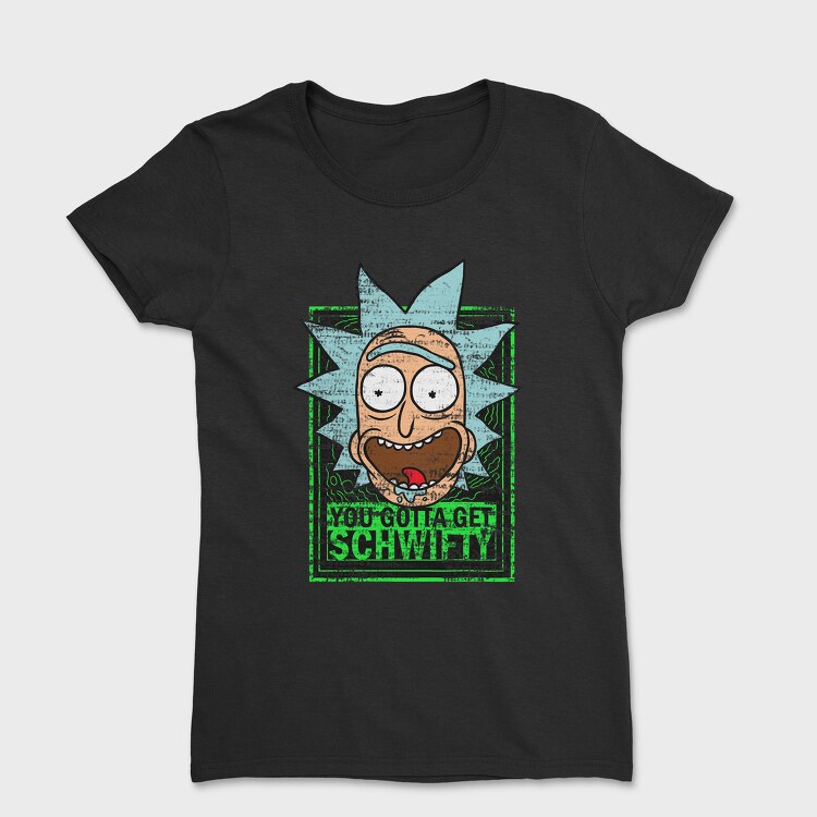 Zombie Rick Morty Eyes Blood 99, Tricou Femei