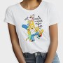 Simpsons Coraje Stupid Dou Me Loon Bad, Tricou Femei