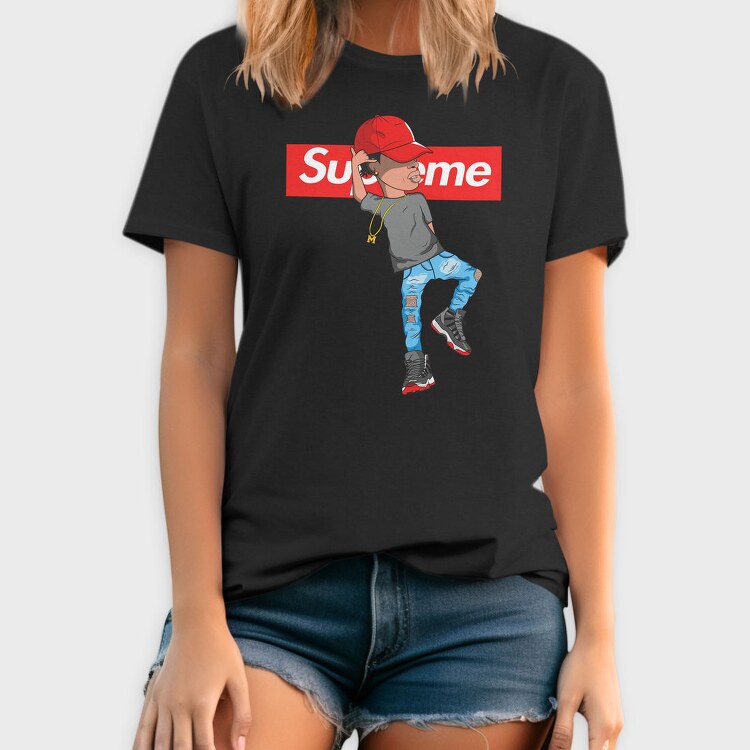 Supreme Money Gangster Gun Urban Art 99, Tricou Barbati (Unisex)