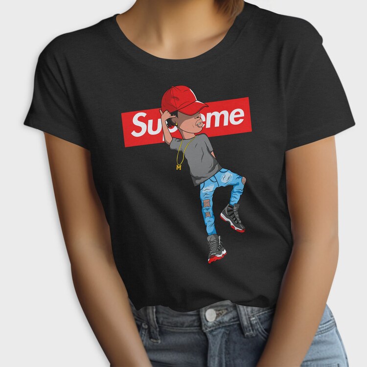 Supreme Money Gangster Gun Urban Art 99, Tricou Femei