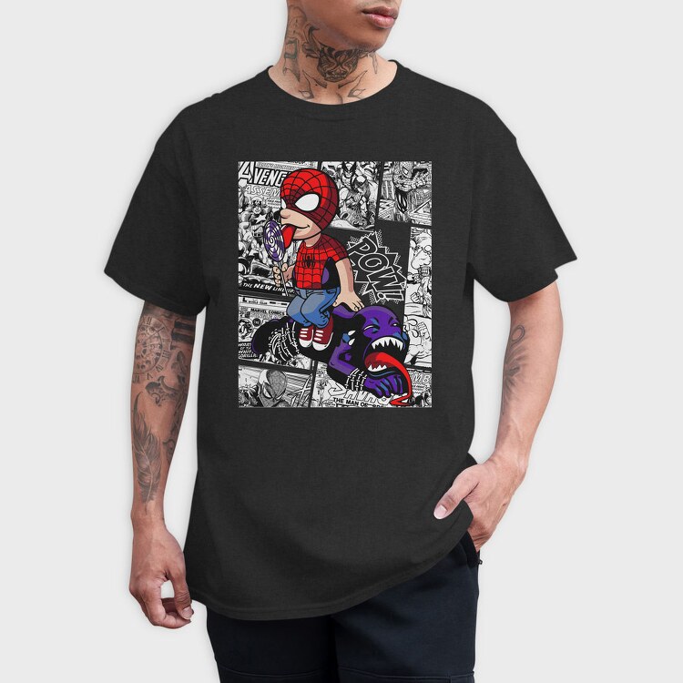 Spiderman Candy Comic Urban Art 99, Tricou Barbati (Unisex)
