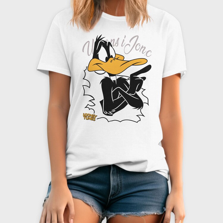 Daffy Duck Looney Tunes Urban Art, Tricou Barbati (Unisex)