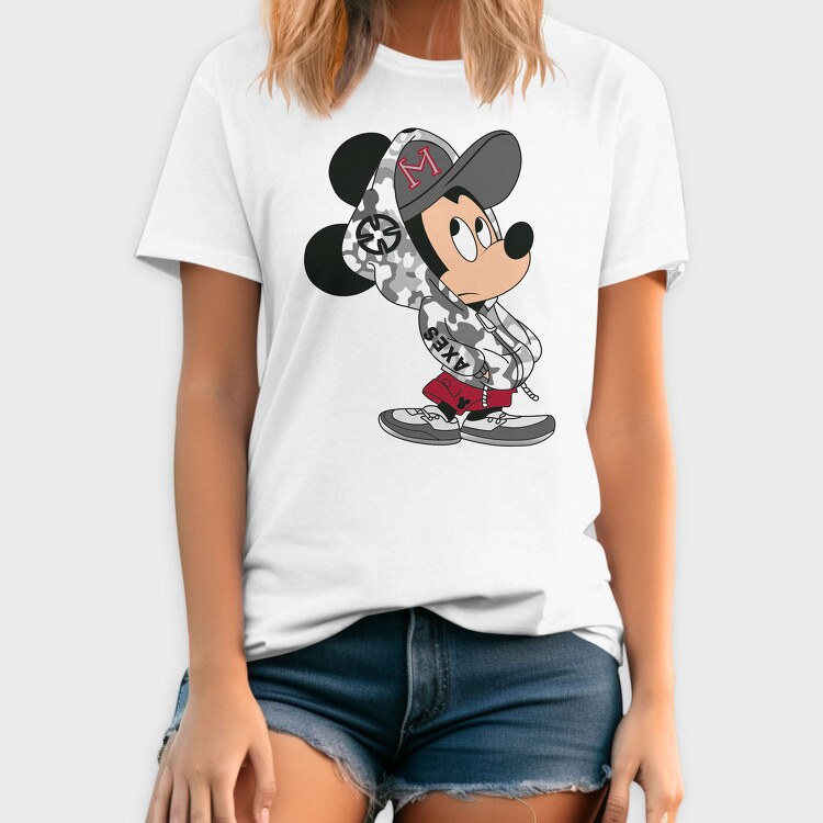 Mickey Mouse Camo Style Urban Art 99, Tricou Barbati (Unisex)
