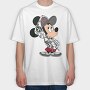 Mickey Mouse Camo Style Urban Art 99, Tricou Oversize Barbati (Unisex)