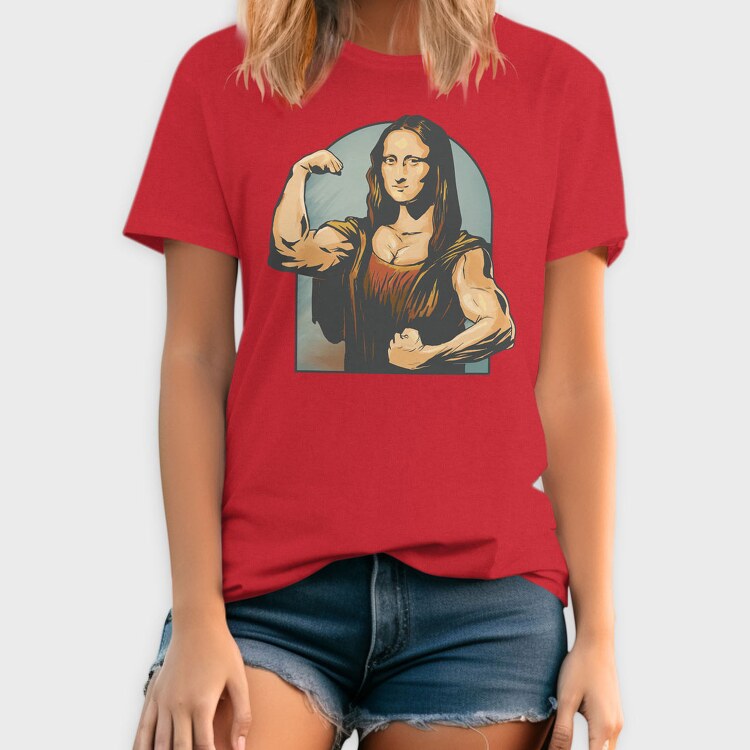 Mona Lisa Lifter, Tricou Barbati (Unisex)
