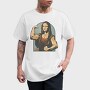 Mona Lisa Lifter, Tricou Barbati (Unisex)
