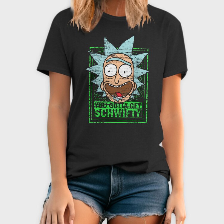 Zombie Rick Morty Eyes Blood 99, Tricou Barbati (Unisex)