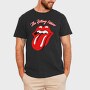 Rolling Stones Lips Red Crack Rock Ribbons, Tricou Barbati (Unisex)