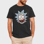 Zombie Rick Morty Eyes Blood, Tricou Barbati (Unisex)