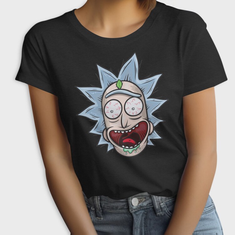 Zombie Rick Morty Eyes Blood, Tricou Femei