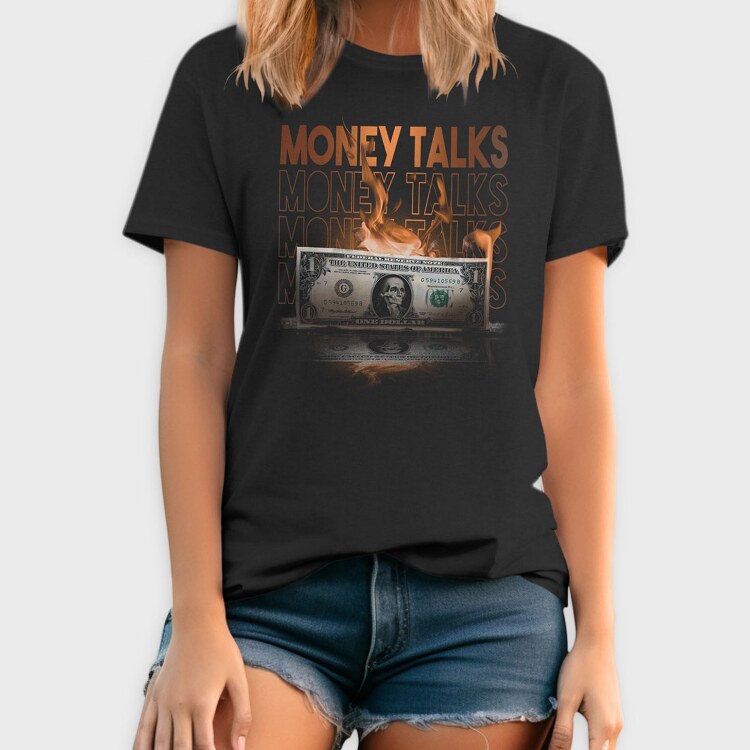 Money Skull Fire Bill, Tricou Barbati (Unisex)