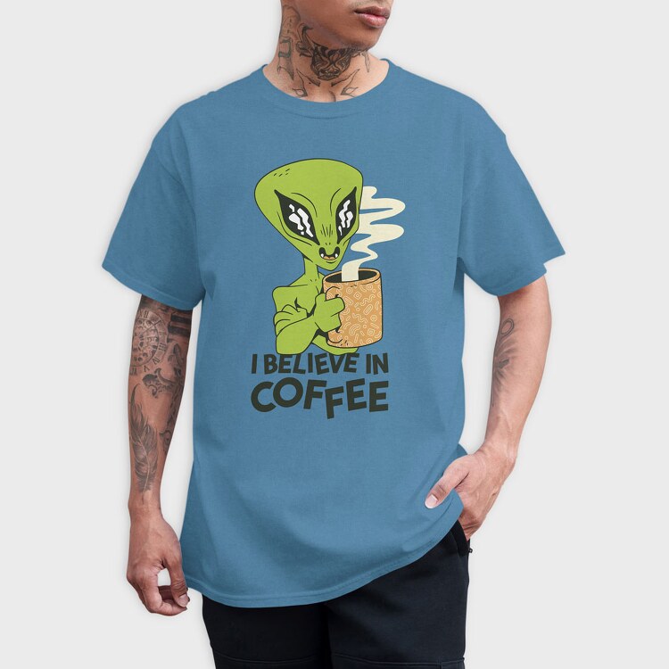 Alien Coffee, Tricou Barbati (Unisex)