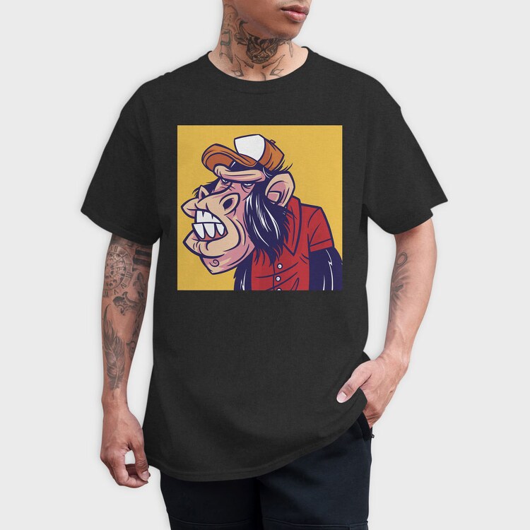 Monkey Cartoon, Tricou Barbati (Unisex)