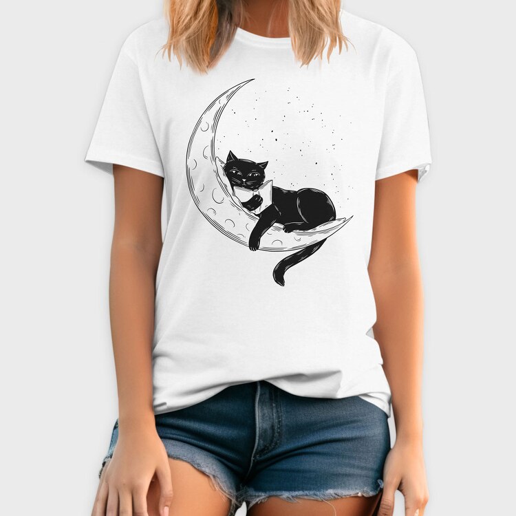 Cat on the Moon, Tricou Barbati (Unisex)