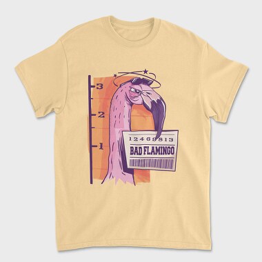 Tricou Barbati (Unisex), Bad Flamingo