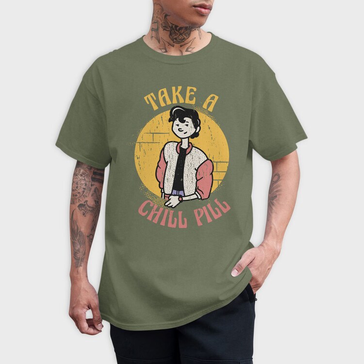 Take a Chill Pill, Tricou Barbati (Unisex)