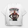 Allen Iverson Philadelphia 76Ers, Tricou Oversize Barbati (Unisex)