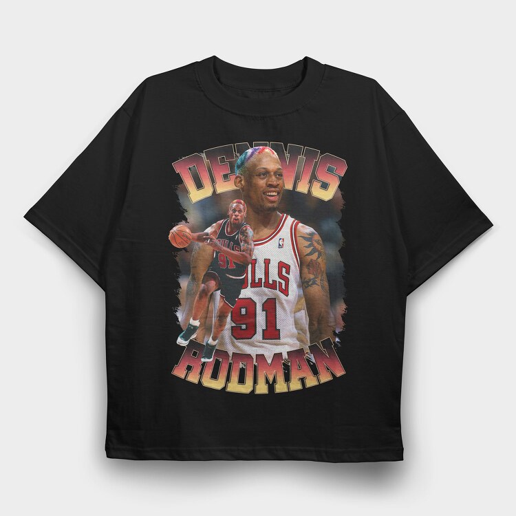Dennis Rodman Basketball, Tricou Oversize Barbati (Unisex)