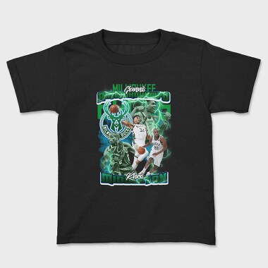 Milwaukee Bucks Nba Bootleg, Tricou Copii