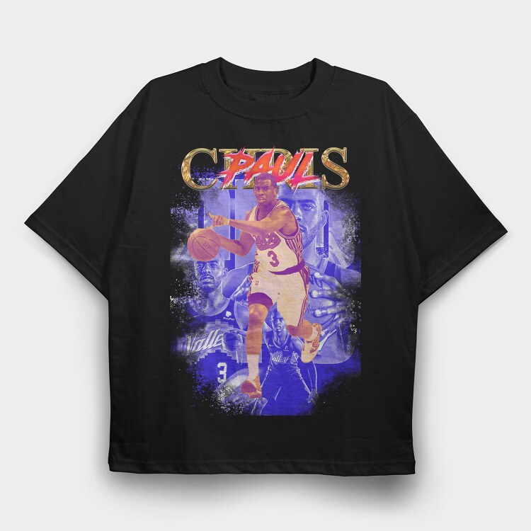 Nba Pauls Action, Tricou Oversize Barbati (Unisex)