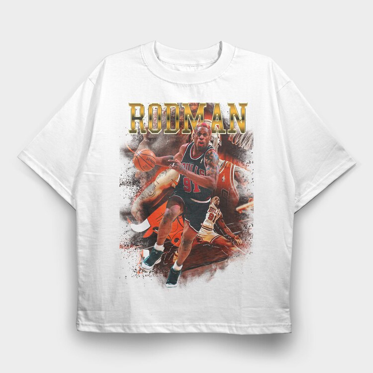 Rodman Basketball, Tricou Oversize Barbati (Unisex)