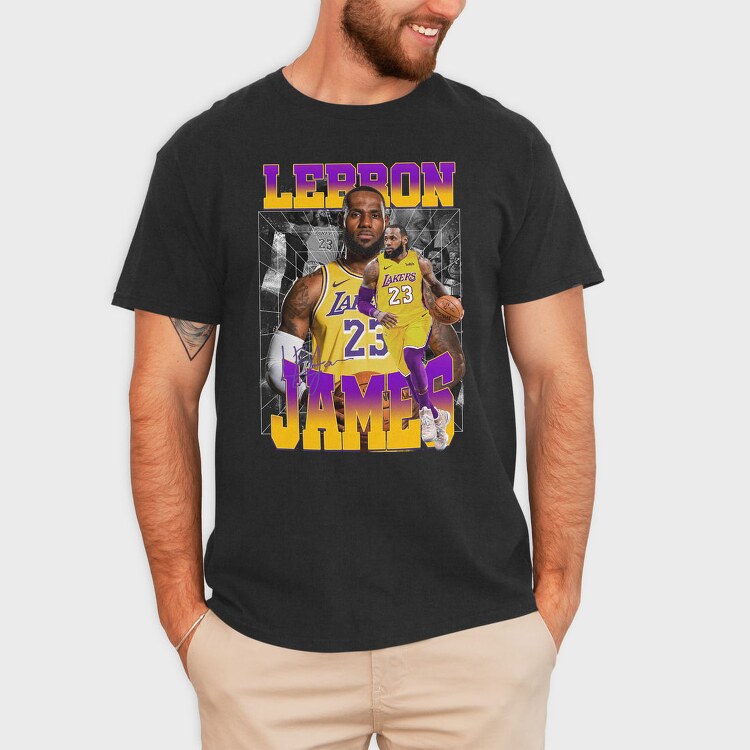 Lebron James Lakers, Tricou Barbati (Unisex)