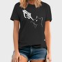 Cat Skeleton Hand, Tricou Barbati (Unisex)