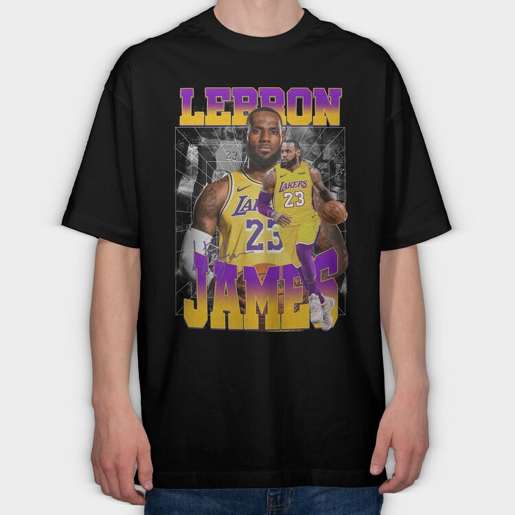Lebron James Lakers, Tricou Oversize Barbati (Unisex)