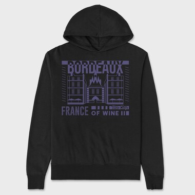 Bordeaux, Hanorac Oversize Barbati (Unisex)