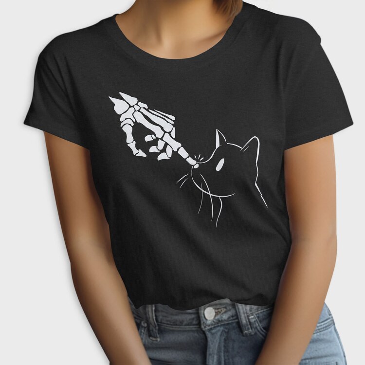 Cat Skeleton Hand, Tricou Femei