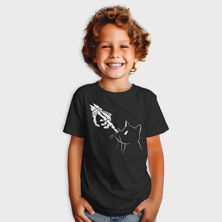 Cat Skeleton Hand, Tricou Copii