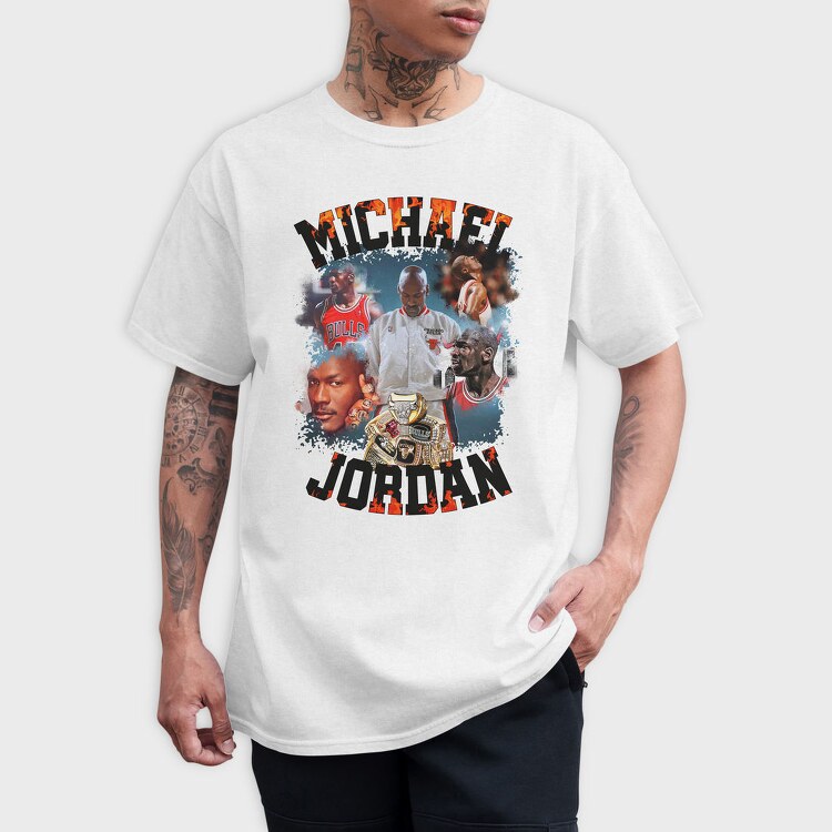 Michael Bulls Fire, Tricou Barbati (Unisex)