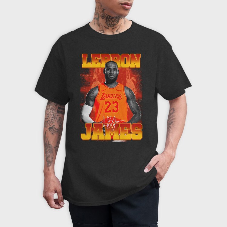 Nba Lebron James, Tricou Barbati (Unisex)