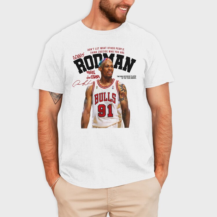 Dennis Rodman Bulls, Tricou Barbati (Unisex)