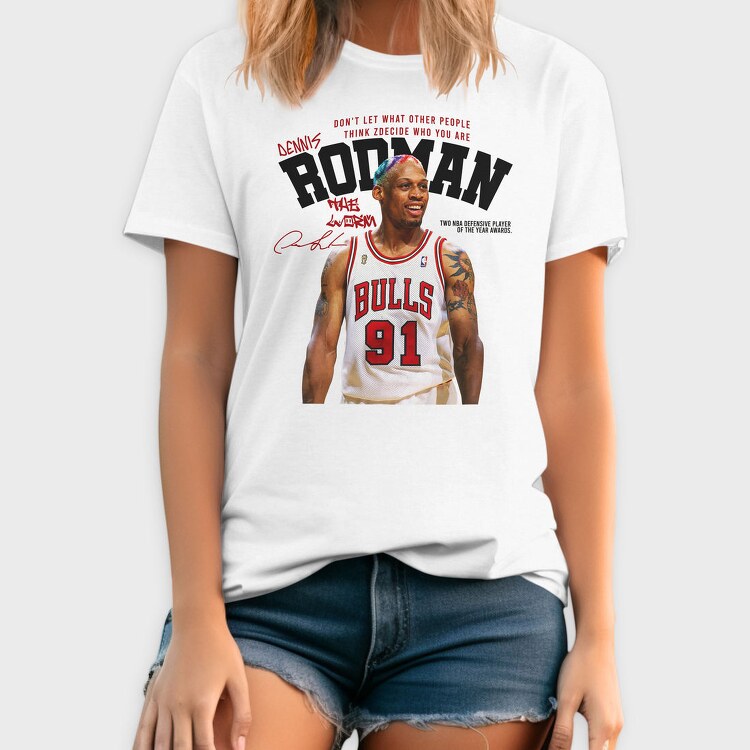 Dennis Rodman Bulls, Tricou Barbati (Unisex)