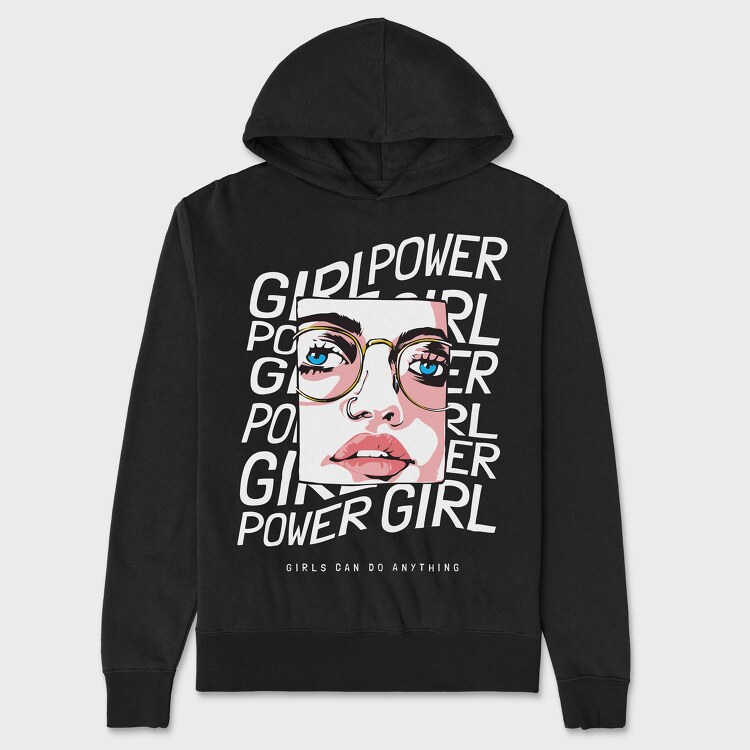 Girl Power, Hanorac Oversize Barbati (Unisex)