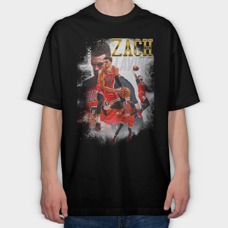 Nba Zach Laviine, Tricou Oversize Barbati (Unisex)