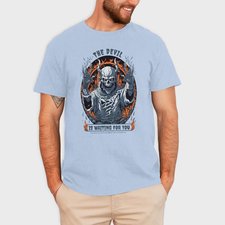 The Devil Is Waiting for You, Tricou Barbati (Unisex)
