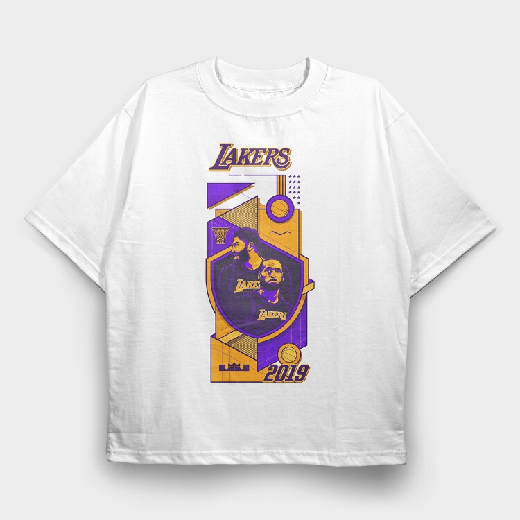 LAKERS Art Design, Tricou Oversize Barbati (Unisex)