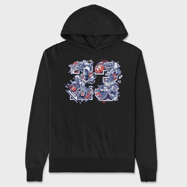 MJ Space Jam, Hanorac Oversize Barbati (Unisex)