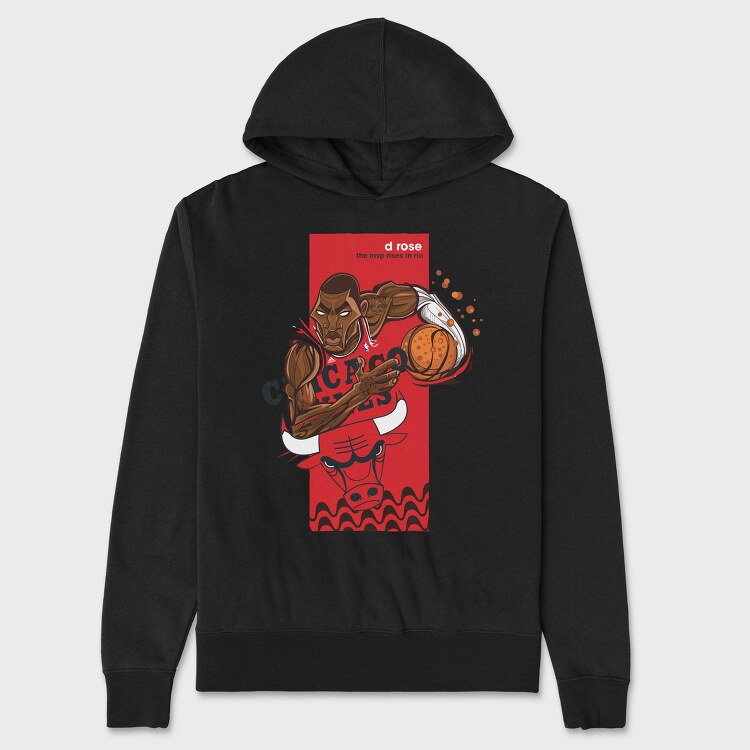 D ROSE Bulls, Hanorac Oversize Barbati (Unisex)