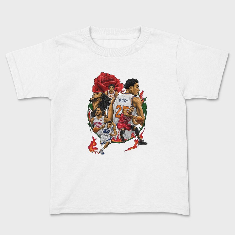 D ROSE Collage Art, Tricou Copii