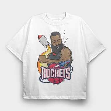 HARDEN The Rocket Man, Tricou Oversize Barbati (Unisex)