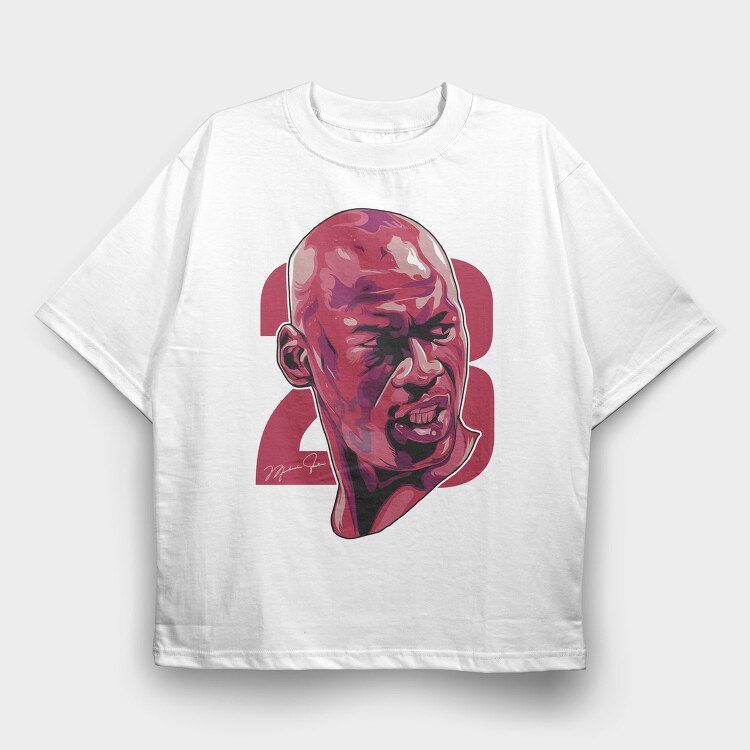 JORDAN Bust Art 1, Tricou Oversize Barbati (Unisex)