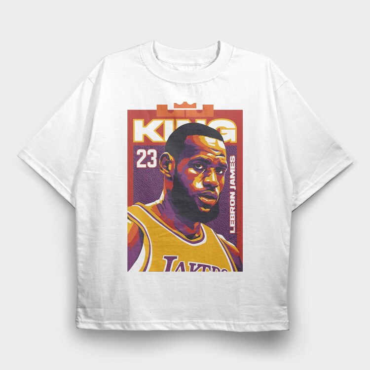 KING JAMES 3, Tricou Oversize Barbati (Unisex)