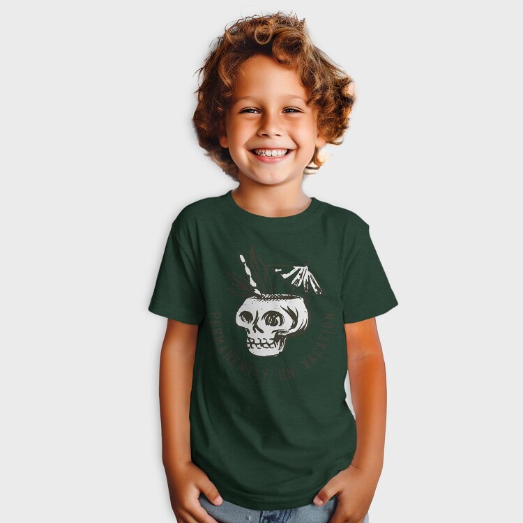 Summer Vacation Skull, Tricou Copii
