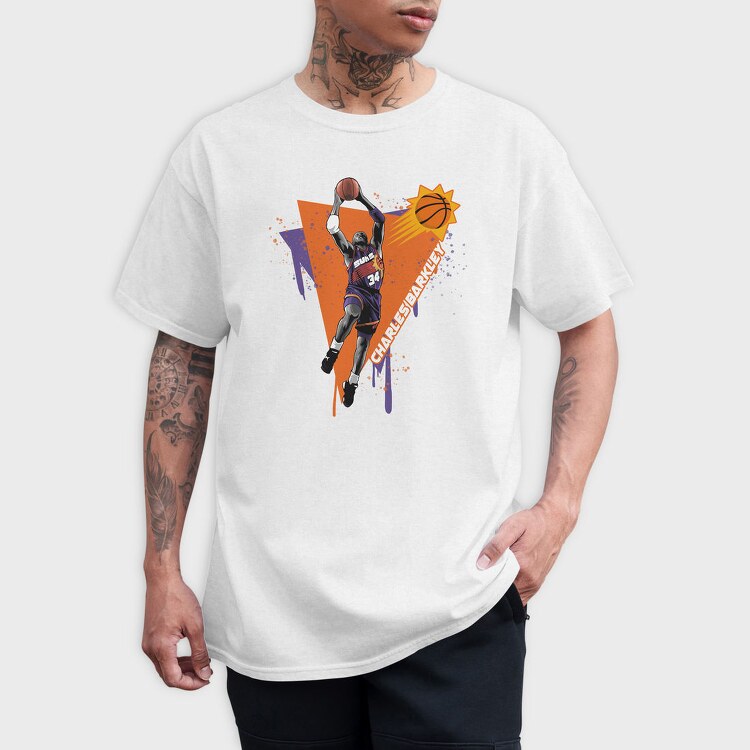 CHARLES BARKLEY Art1, Tricou Barbati (Unisex)
